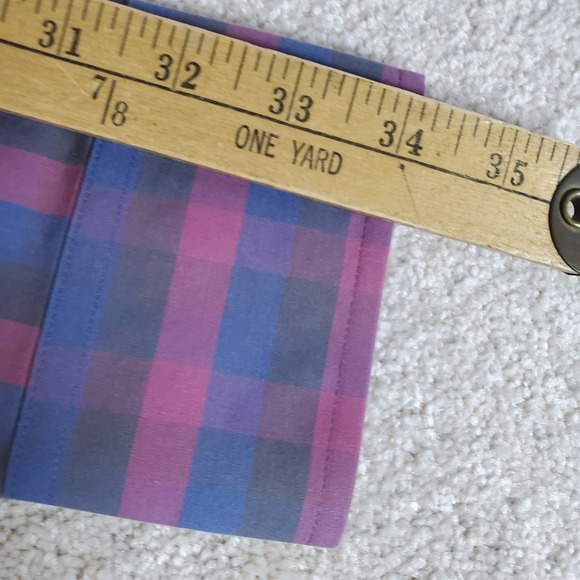 UNTUCKit Altamura WF Men's Button Up Shirt Large Long Sleeve Blue Red Plaid - Picture 8 of 14